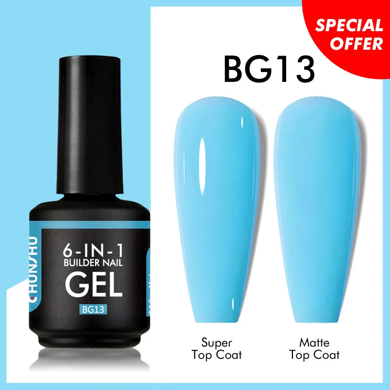 CHUNSHU 6 IN 1 Extension Gel 15ML Builder Nail Gel