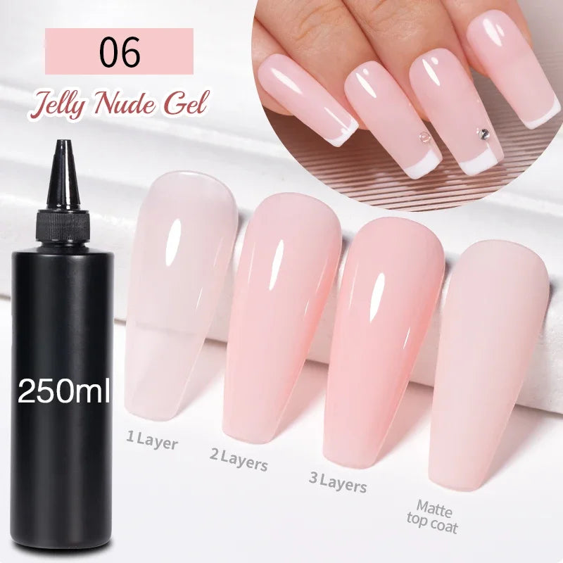 BOZLIN 1KG Super Shinny Top Coat UV Base Gel Polish Matte Top Coat Reinforce Gel Long Lasting Shinning Soak Off Nail Art Varnish