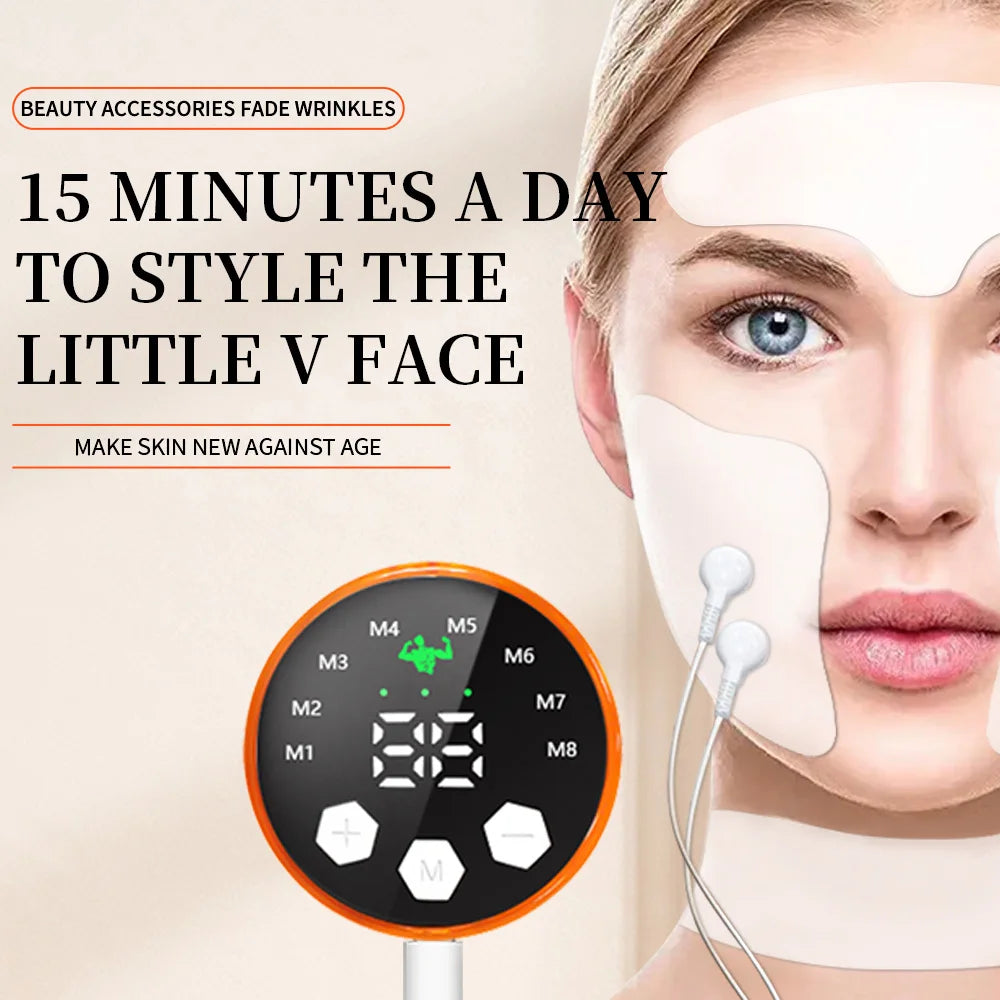 EMS Facial Massager Eye Face Lift Skin Tightening Anti-Wrinkle V-Shaped