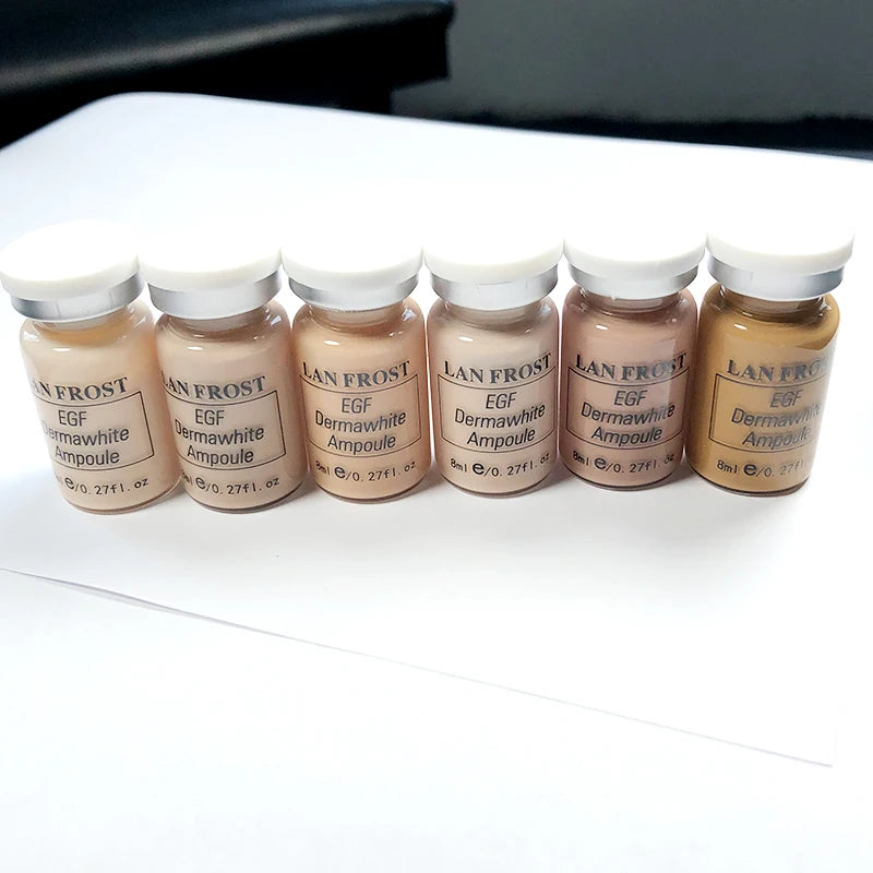 Korea 8ml BB CC Cream Glow Face Skin Care Serum Essence Ampoule Foundation Natural Facial Foundation Cream BB Cream Base Set