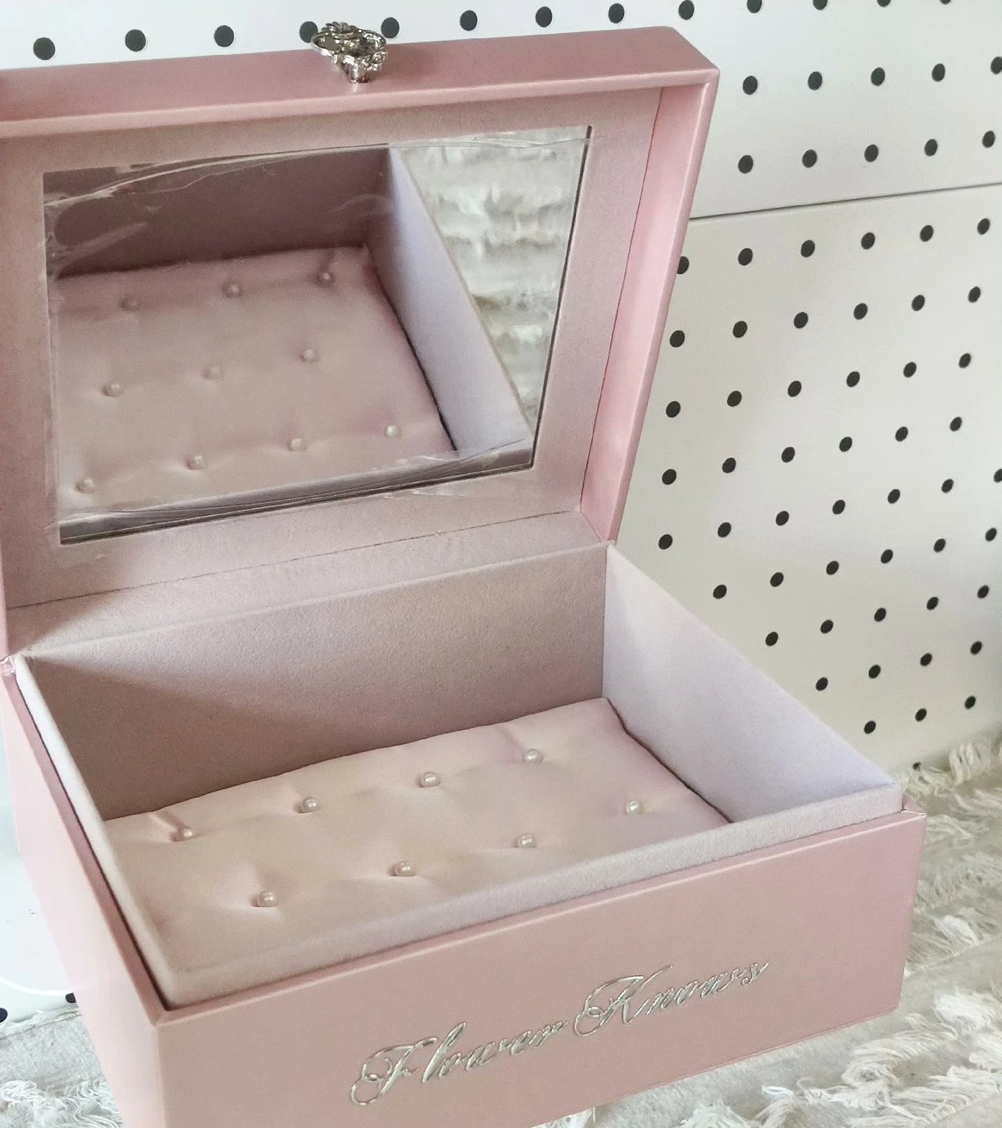 Flowers Know Anniversary Makeup Box Pink Purple Blue Cosmetics Box