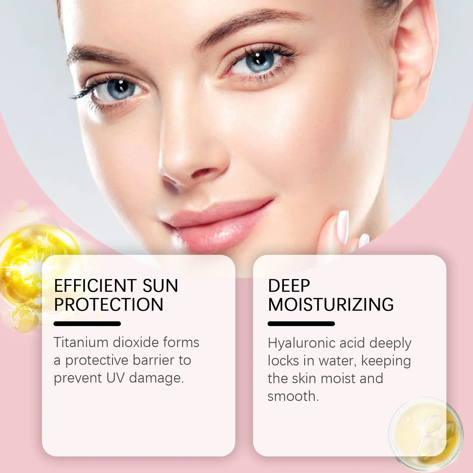 Brighten Sunscreen Cream Anti Uv Sun Block Even Skin Tone Moisturizing Protector Oil Control Refresh Facial Body Sunscreen Care