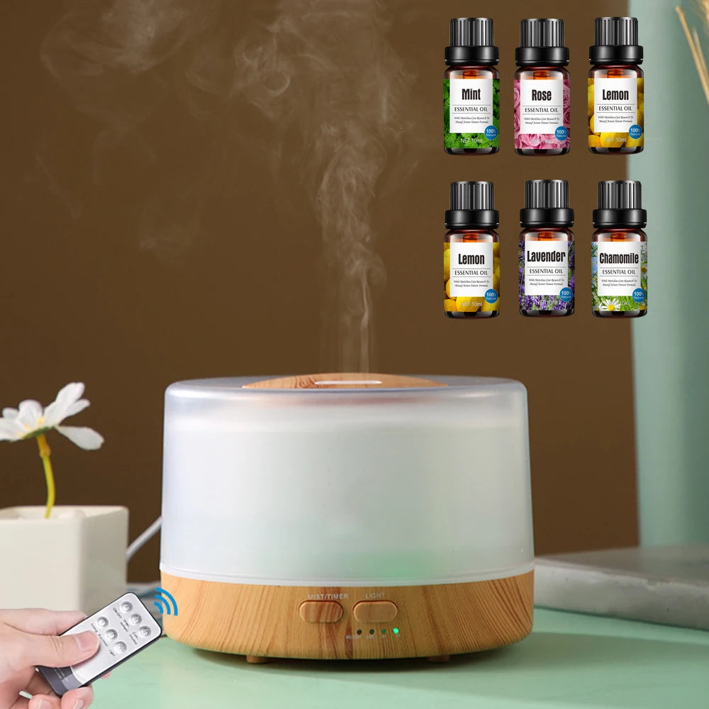 USB Aroma Diffuser with 6pcs Essential Oil Set