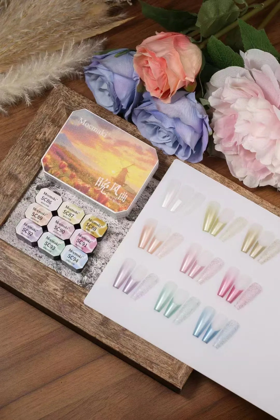 Solid-State Pearlescent Pat Paint Gel Nail Polish Gradient Paintting Glue Semi-permanent Varnish Painting UV Gel Nail Polish