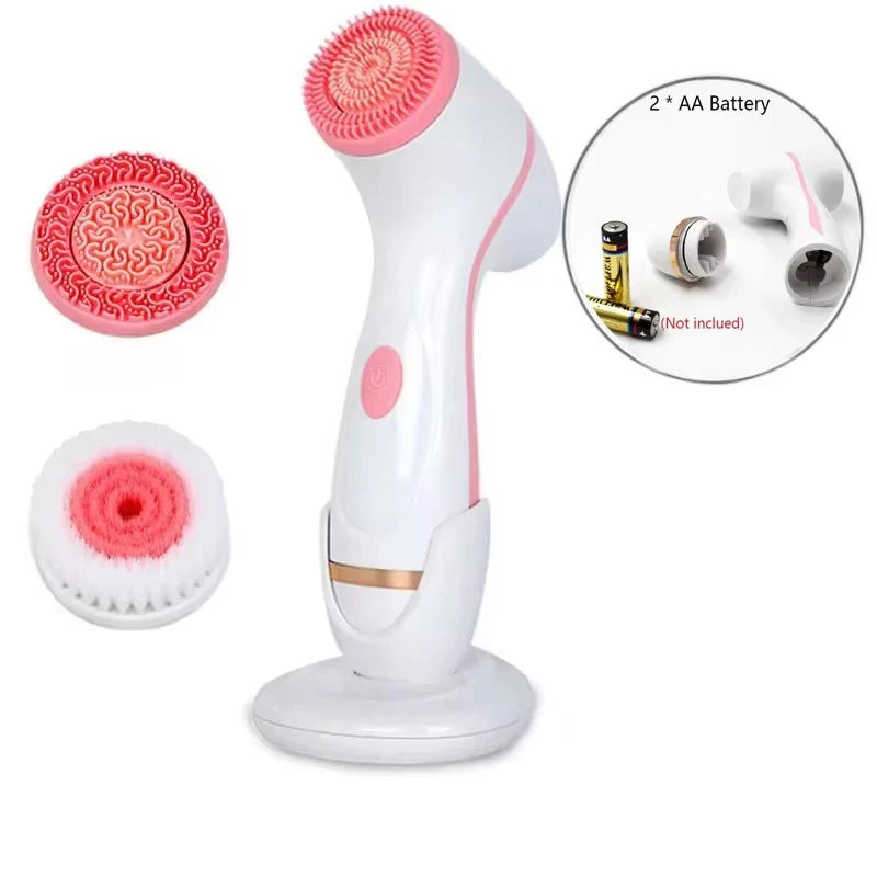 Electric Facial Cleaner 5 IN 1 Face Cleansing Brush Wash Machine Spa Skin Care Massager Blackhead Cleaning Facial Cleanser Tools