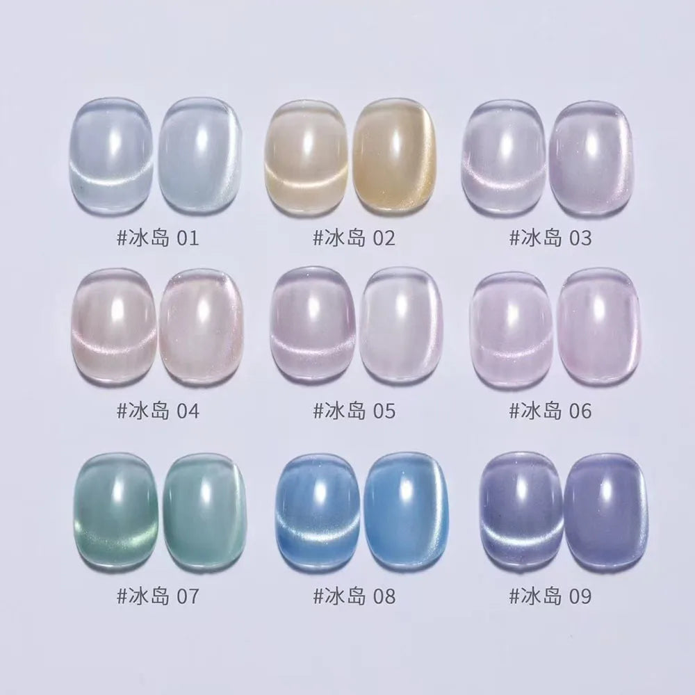 VINIMAY High Quality Porcelain Magnetic Gel Nail Set With Color Card Luxury Cat's Eye Gel Soak Off UV LED Nail Varnish UV Gel