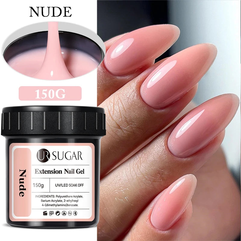 UR SUGAR 150g Fiber Rubber Base Nail Repair Gel Nail Polish UV Semi Permanent Repair Fix Crack Varnish Manicure Strengthener