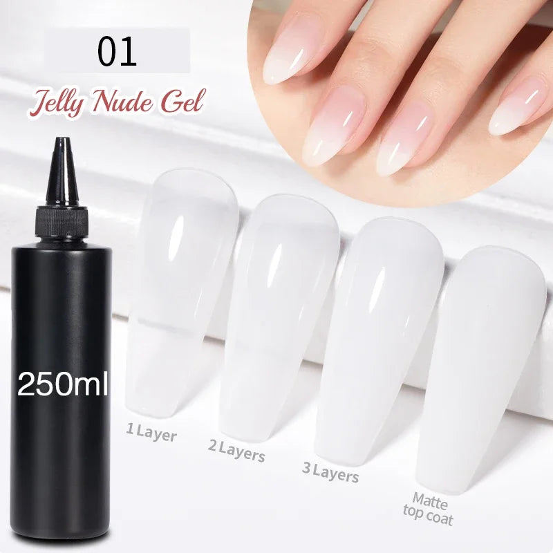 BOZLIN 1KG Super Shinny Top Coat UV Base Gel Polish Matte Top Coat Reinforce Gel Long Lasting Shinning Soak Off Nail Art Varnish