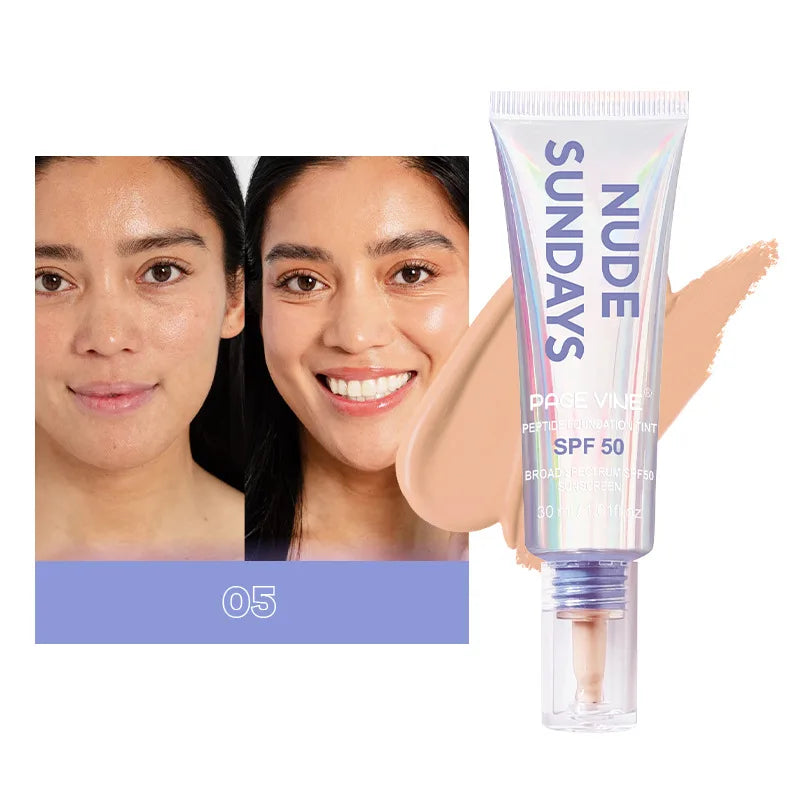 Long-lasting Makeup Foundation Liquid Oil Control Concealer Isolation Moisturizing Sunscreen Multifunctional Foundation Liquid