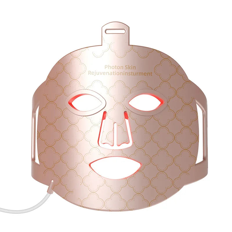4 in 1 Red Led Light Therapy Infrared Flexible Soft Mask Silicone 4 Color Led Therapy Anti Aging Advanced Photon Mask IPX7 New