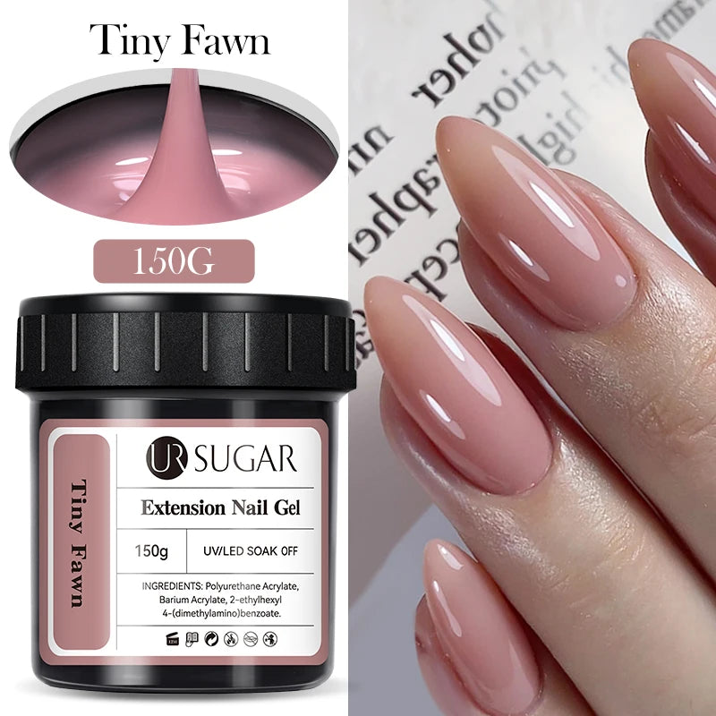 UR SUGAR 150g Fiber Rubber Base Nail Repair Gel Nail Polish UV Semi Permanent Repair Fix Crack Varnish Manicure Strengthener