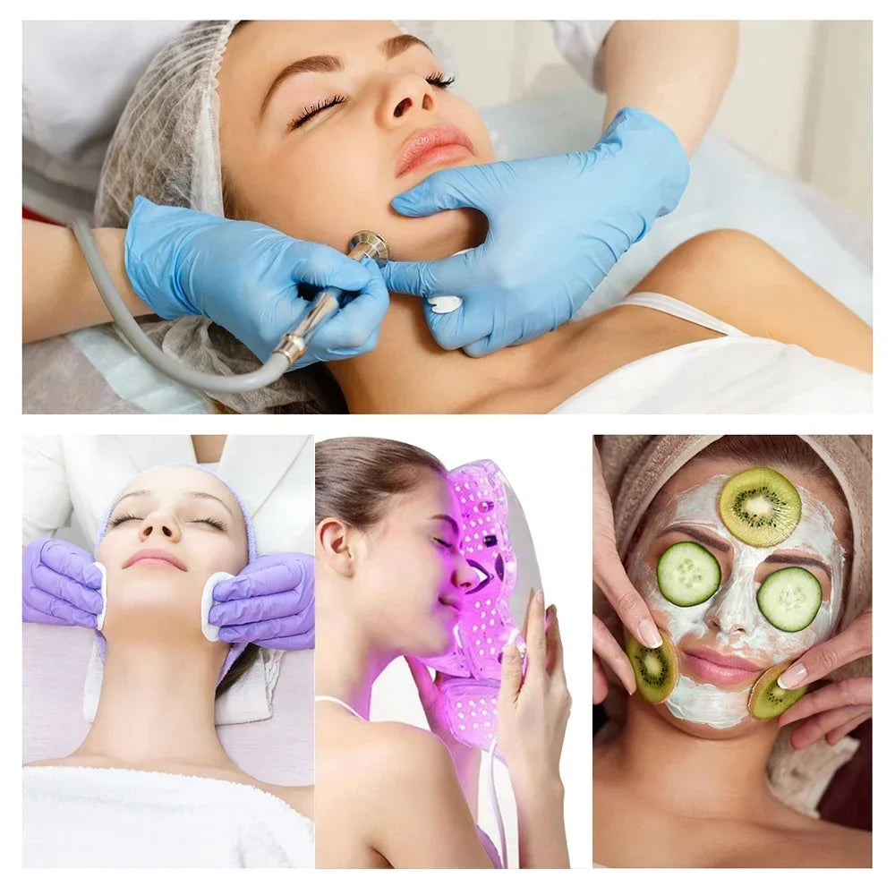 Electrical Cosmetic 7 Wavelength LED Biology Colorful Light Therapy Mask for Face Neck Korean Skin Care Facial Beauty Machine