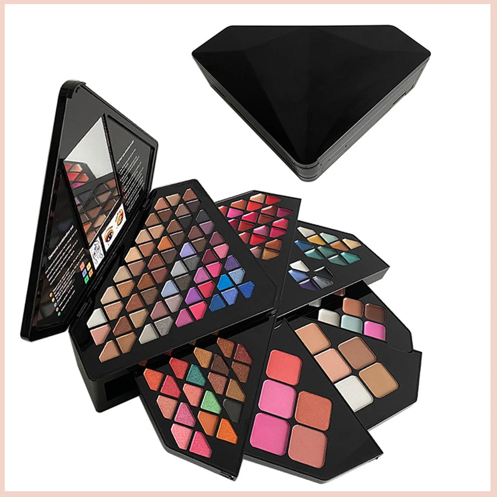 Makeup Starter Kit Professional Make Up Sets With Transparent Case Holiday Beauty Gift Set Starter Cosmetics Full Kits For Women