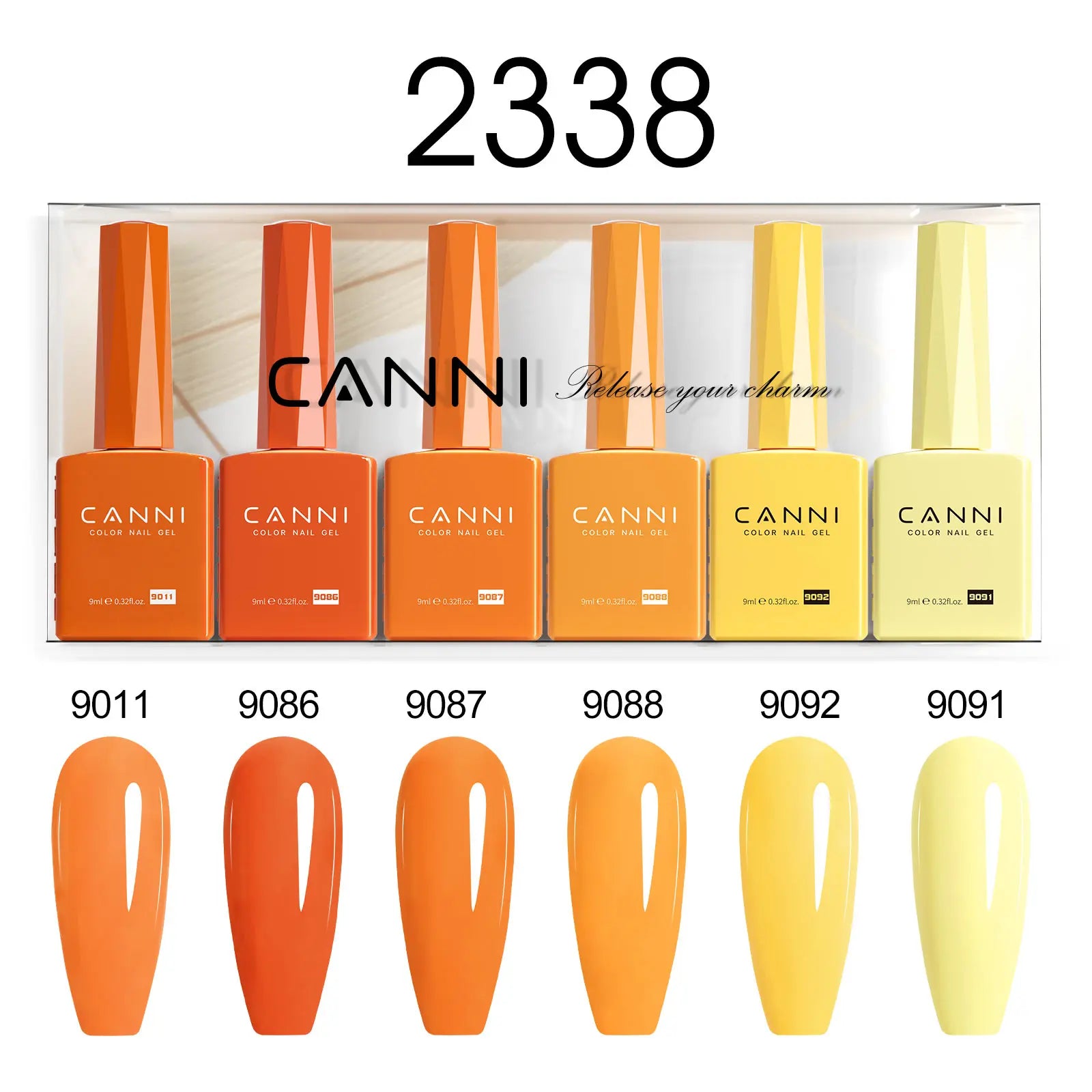 2/6pcs/kit CANNI HEMA FREE Nail Gel Polish Kit Gorgeous Color Beautiful Semi Permanent Gorgeous Full Coverage Soak off UVLED Gel