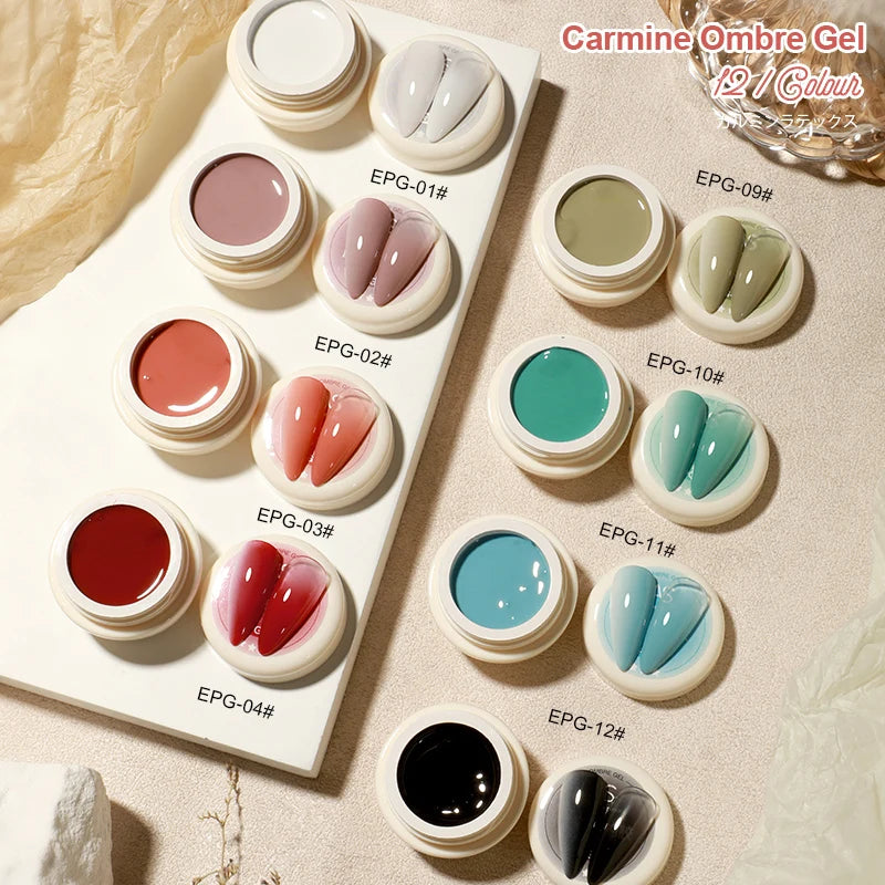 AS Ombre Gel Varnish Nails Gradient Painting Gel Polish Set gradual change Colors Long Lasting Nail Art Gel Vernis