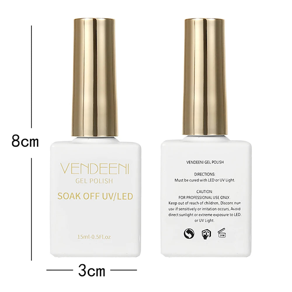 Vendeeni 5 Colors/Set Purple Cat Eye Gel Nail Polish Magnetic UV LED Gel Varnish Aurora Effect Cat Eye Gel Lacquer With Display