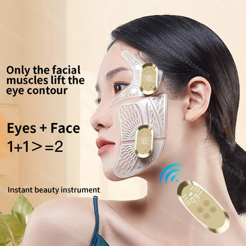 EMS Face Eye Massager Electric Muscle Stimulator Facial Massagers Beauty Eyes Facial Lifting Fatigue Relief  Skin Care