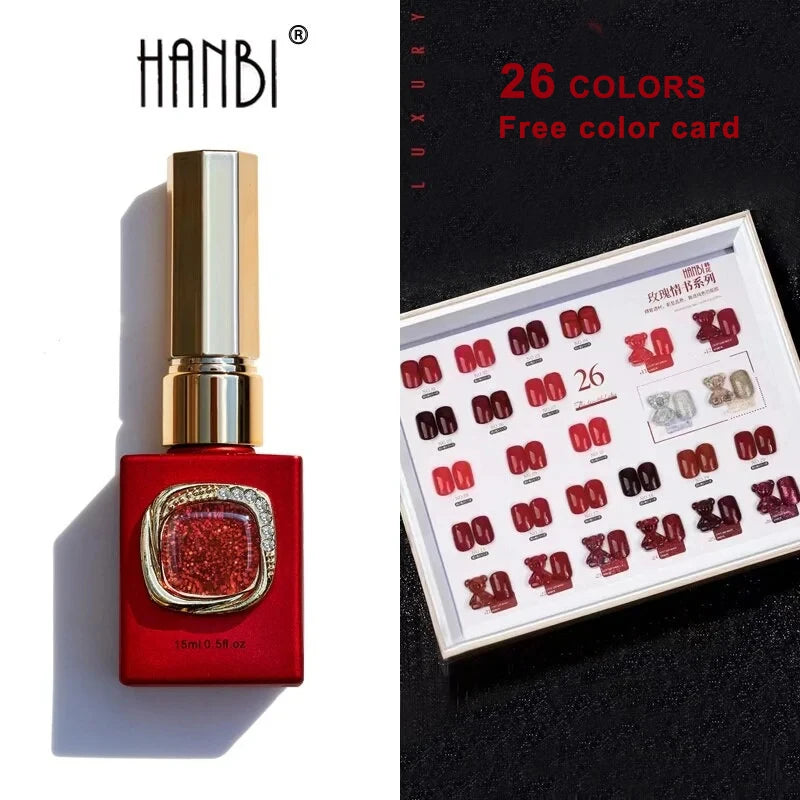 Red Gel Nail Polish Set Gel Polish Set