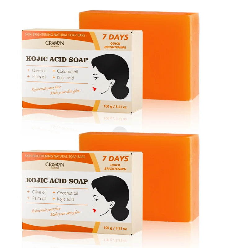 Brightening Bar Kojic Acid Soap Facial Deep Cleaning Even Skin Tone Skin Lightening Soap Oil Control Moisturizing Skin Care 100g