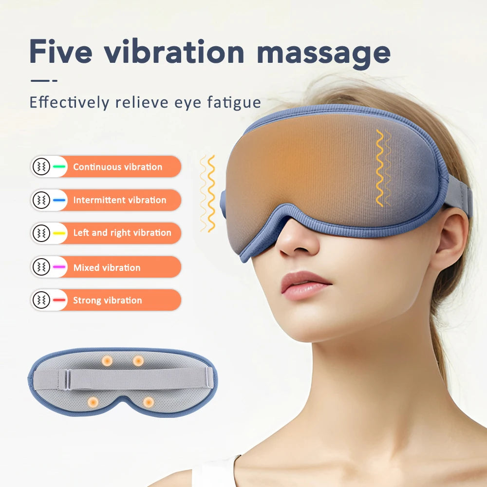 3D Eye Mask for Sleeping Hot Compress Massage Blindfold Concave