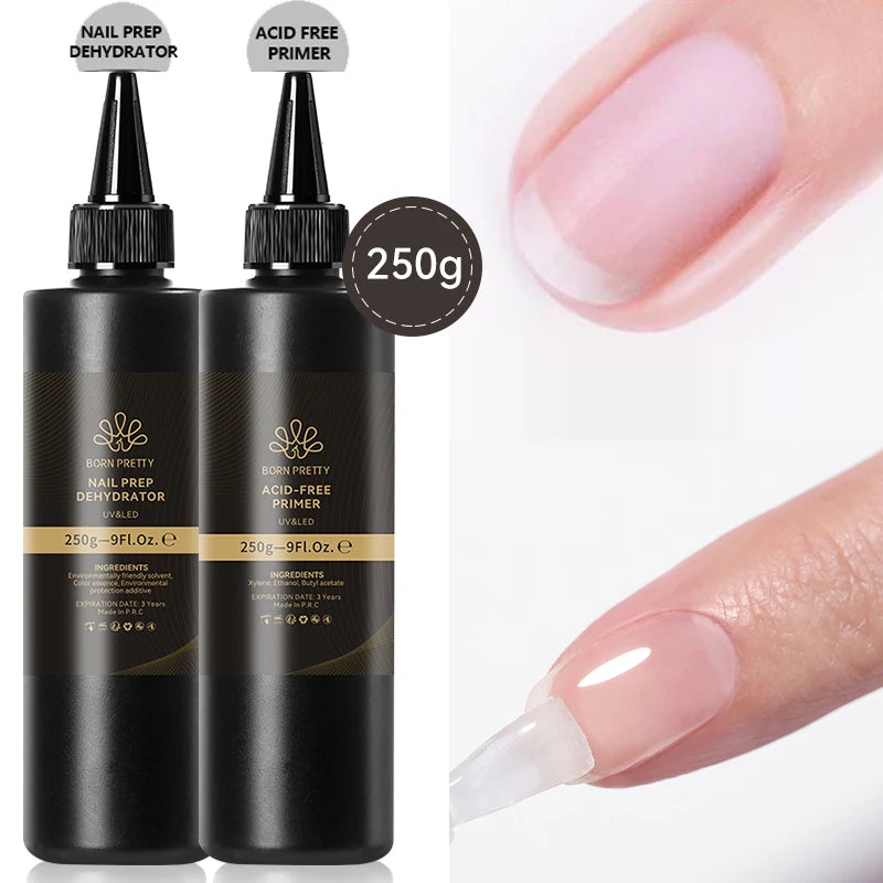 BORN PRETTY 250g Super Strong Nail Glue For False Nail Tips Press On Nails Refilled Package Base Gel Top Coat Matte Top Coat