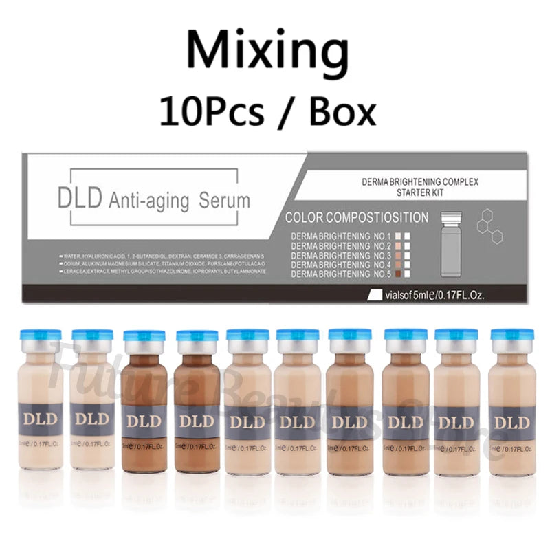 10PCS Facial BB Cream Glow Starter Kit Semi-permanent Niacinamide Whitening Foundation Cream Sunscreen Moisturising Skin Care