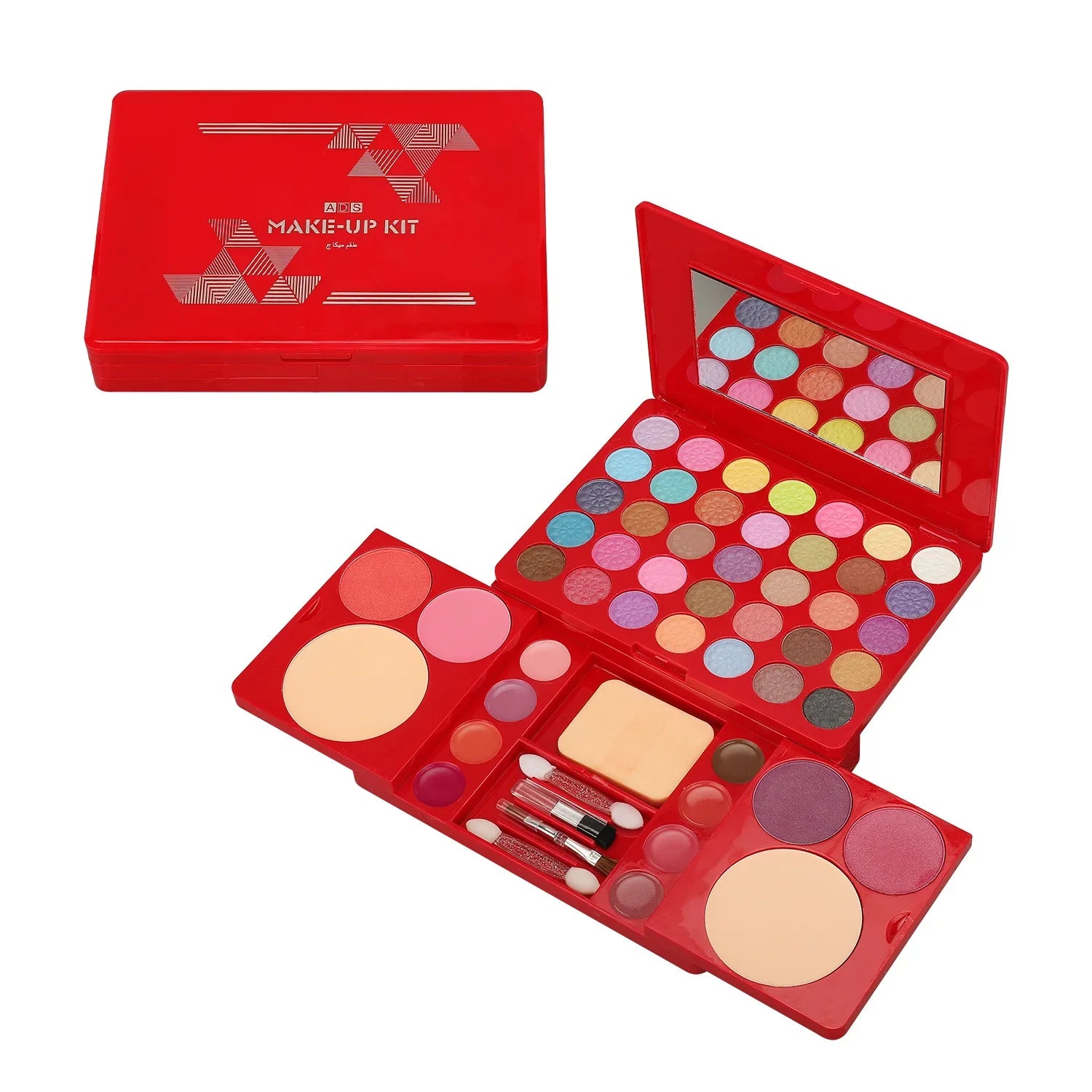 Makeup Kit Full Set for Women Multi-functional All in One Box Red 49 Color Face Lip Eye Shadow Highlighter Brush Make up Palette