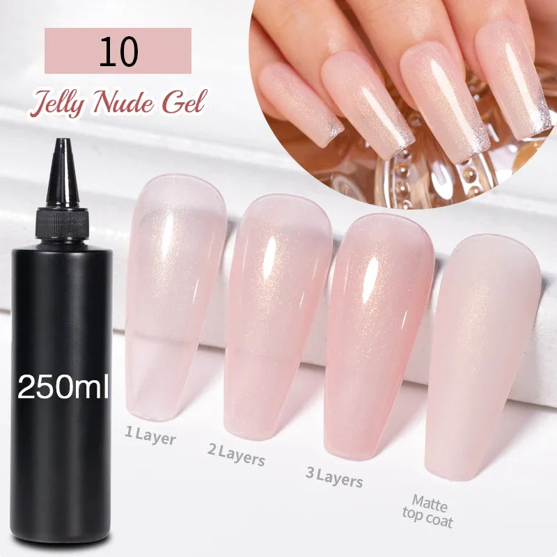 BOZLIN 1KG Super Shinny Top Coat UV Base Gel Polish Matte Top Coat Reinforce Gel Long Lasting Shinning Soak Off Nail Art Varnish