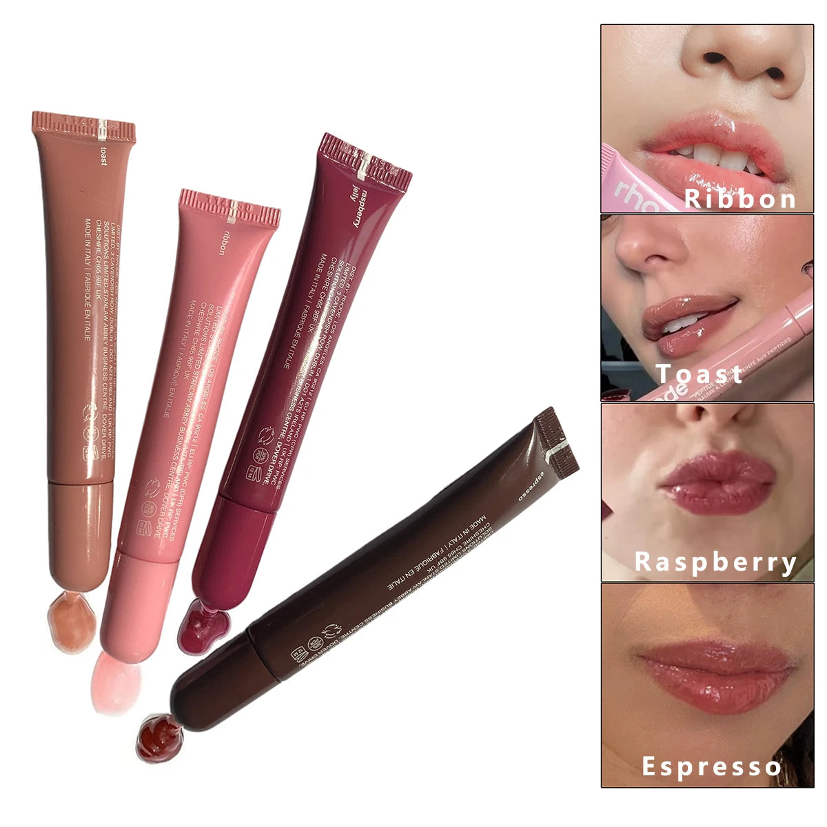 Christmas Makeup Gift Set High Shine Moisturizing Lip Gloss collection Pocket Blush Stick Multi-Functional with Makeup Bag