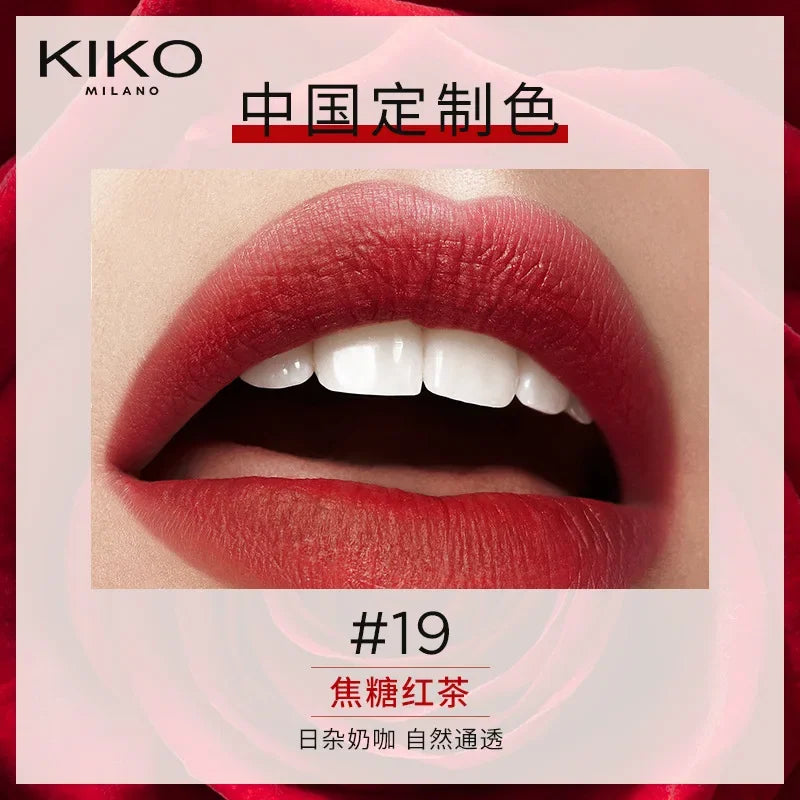 Italy KIKO High Quality Brand Lipstick Matte Satin 13 Colors Long Lasting Waterproof  Lip Stick Lips Beauty Makeup Comestics