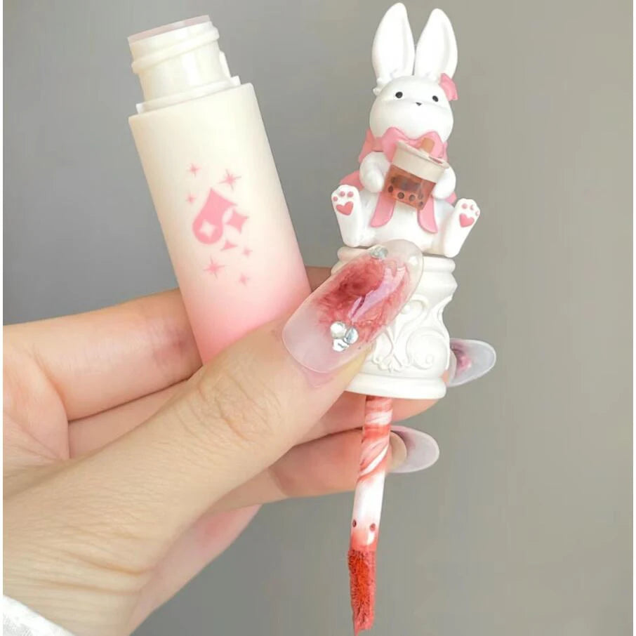 Cute Rumor Lip Mud Rabbit Lip Glazed Peach Naked Color Korean Makeup Matte Lipstick Gifts to Girlfriend Vegan Cosmetics