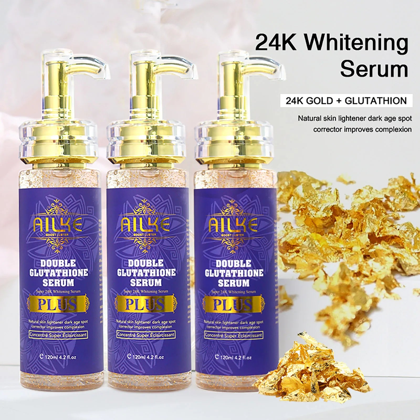 AILKE Premium Lightening SkinCare Kit, Blemish Remove Cream for Uneven Skin Tone, Brightening Serum, Smooth, Soft Skin