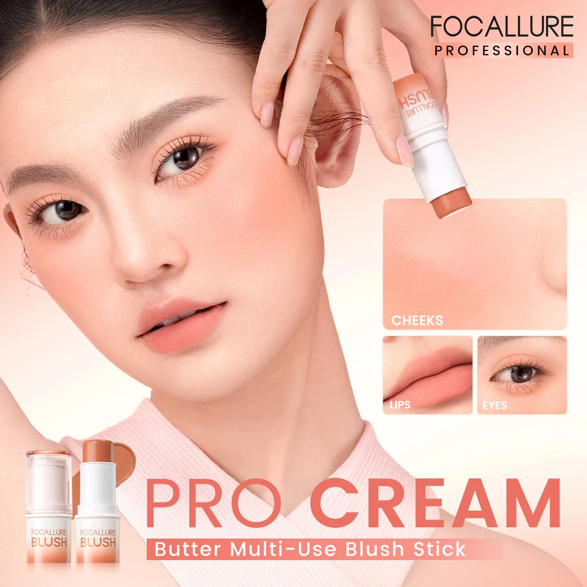 FOCALLURE Full Face Makeup Set Liquid Concealer Waterproof Primer Gel Blush Stick Spray Fixer Face Makeup Women Cosmetics