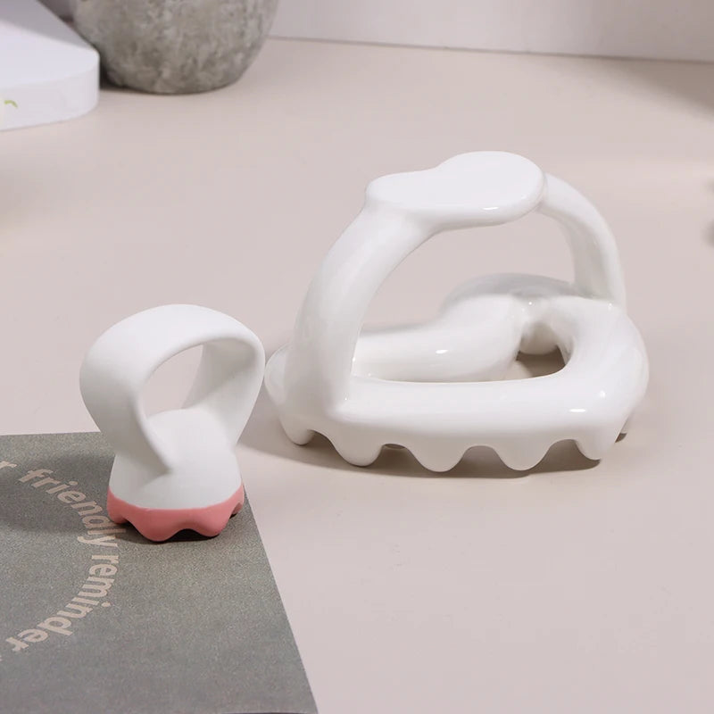 1Pcs Gua Sha Tools Face Massagers Facial SPA Massage Tool For Face Lift Ceramic Gua Sha Scraper Board Slimmer Skin Tightening