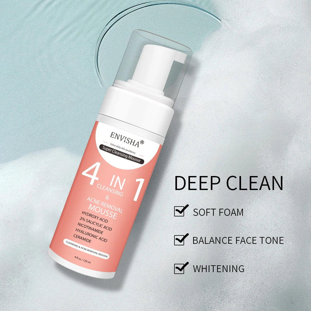 ENVISHA Facial Skin Care Exfoliating Mousse Peeling Gel Deep Remove Cleaning Smooth Moisturizing Cream Whitening Shrinking Pores
