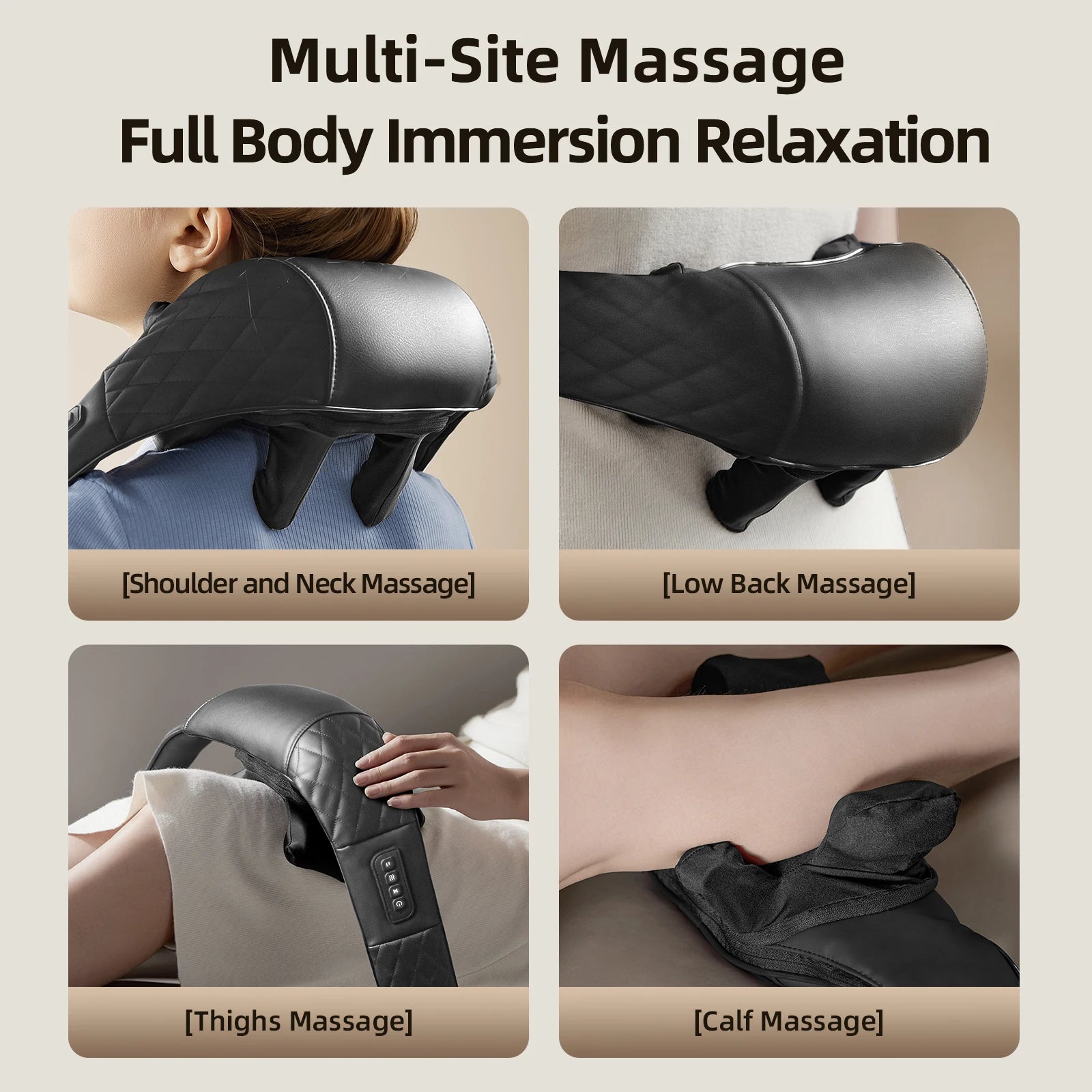 Shiatsu Neck Massager with Heat 4D Neck and Shoulder Massager