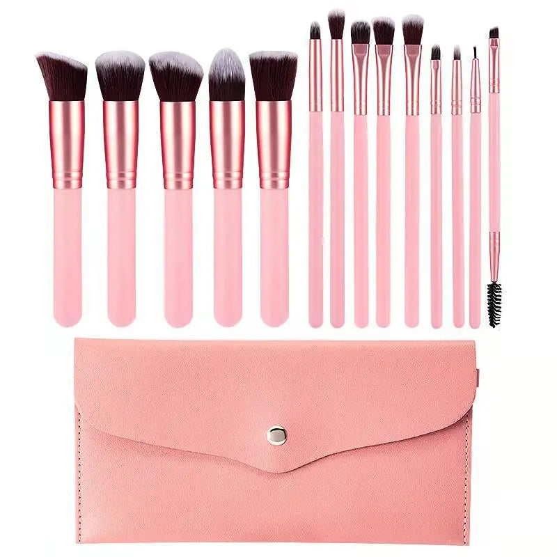 Explosive 14 16 makeup brushes set loose powder foundation brush soft bristle brush spot wholesale makeup brush set makeup tools