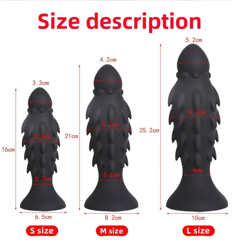 New Tiger Plug Penis Barb Large Anal Plug for Men and Women Stimulate