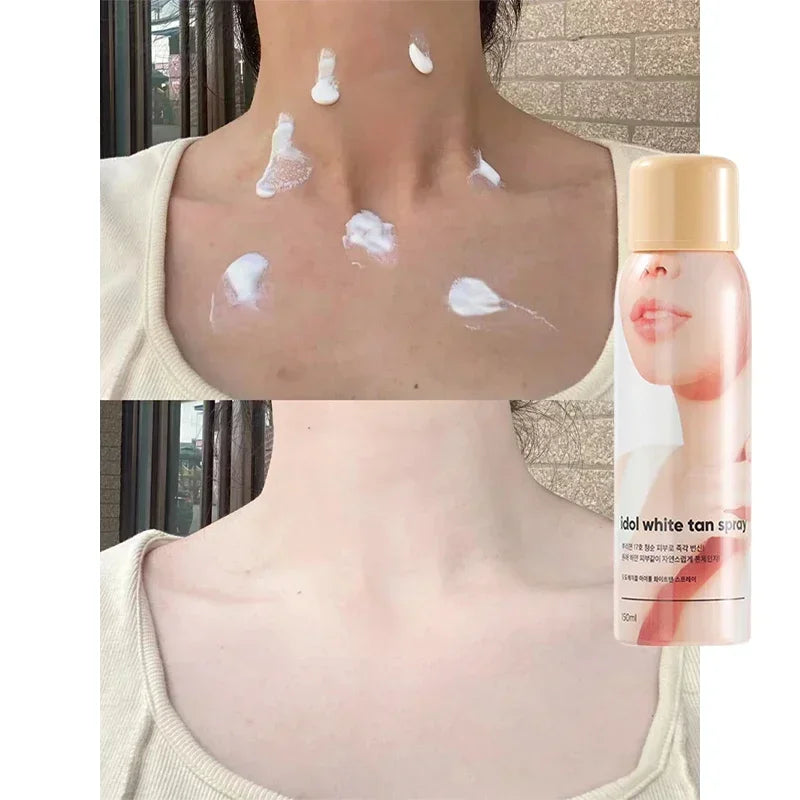 150ml Korean Idol Spray Liquid Foundation Concealer Brighten Whitening Moisturizing BB Cream Base Body Foundation