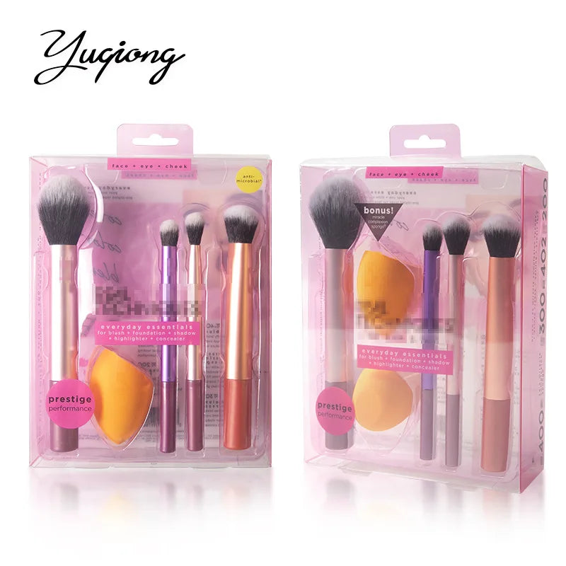 Hot-selling RT makeup brush set 1786 set of brushes portable belt beauty blender