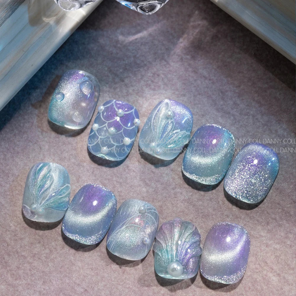 Cat Eye Nail Gel Polish 9D Magnet Hybrid Laser Gel Nail Art Varnish 6 Colors Glitter UV LED Soak Off Nail Gel Lacquer 15ml