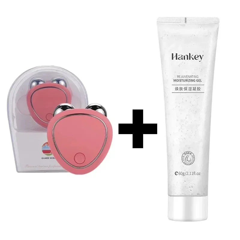 Facial Micro Current Massager Roller Skin Vibration Tightening Beauty Device Face Massagers  High Frequency Wand