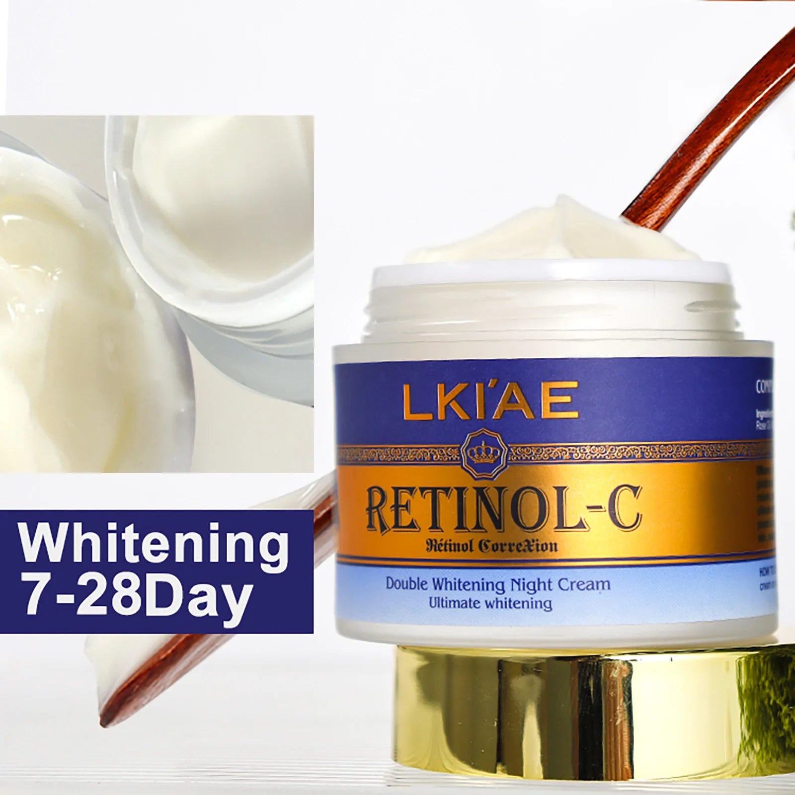 LKIAE Advanced Retinol Double Whitening Skin Care Set, Deeply Moisturizing, Clean Skin, Reduce Wrinkles, Stains, Dark Spots