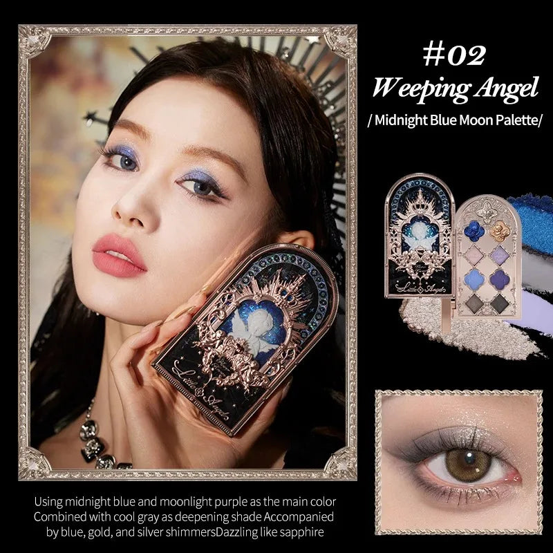 Flower Knows Make Up Kit Cosmetics Full Set Strawberry Rococo Eyeshadow Palette Little Angel Highlighter Matte Lipstick 4Pcs Kit