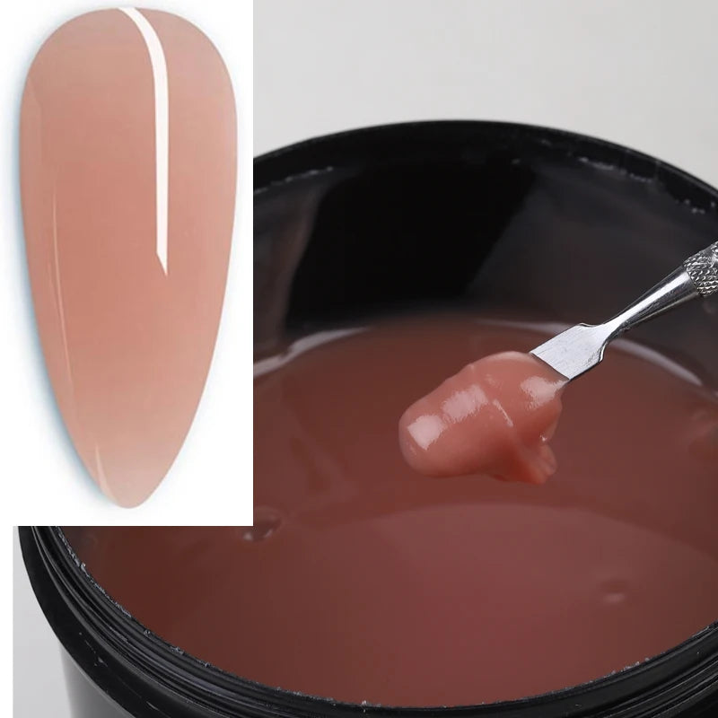 MSHARE 250g Clear Acrylic Gel Hard Gel For Nail Extension Pink Nude White Acrygel Hema Free Builder Nail Gel French Nails Art