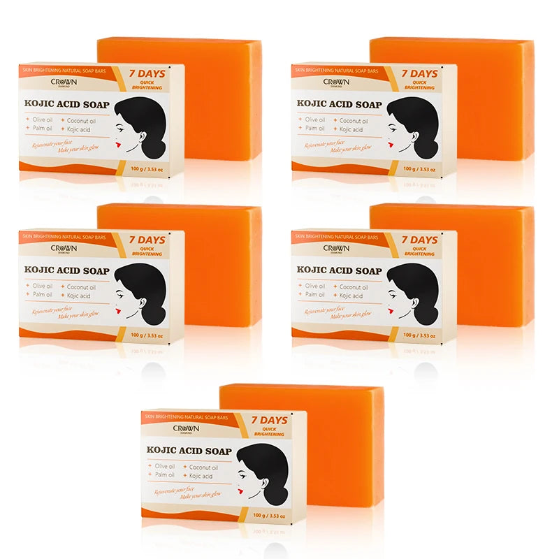 Brightening Bar Kojic Acid Soap Facial Deep Cleaning Even Skin Tone Skin Lightening Soap Oil Control Moisturizing Skin Care 100g