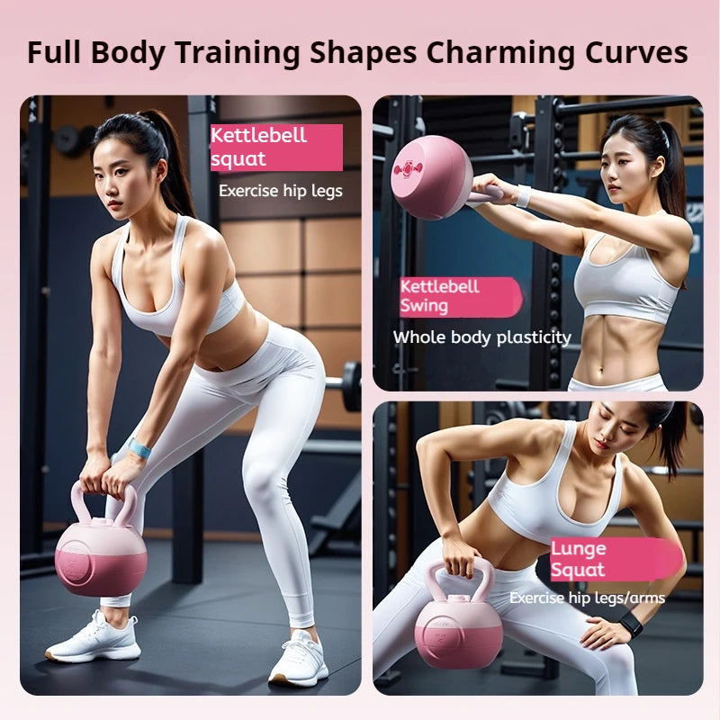 Kettlebell women's fitness exercise removable watering kettlebell