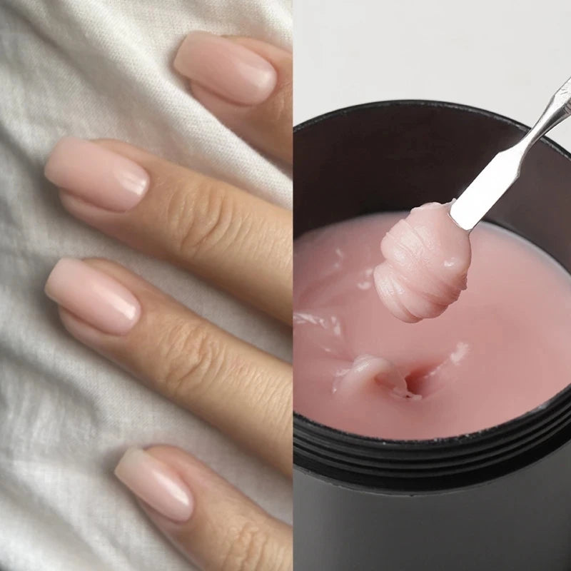 MSHARE 250g Clear Acrylic Gel Hard Gel For Nail Extension Pink Nude White Acrygel Hema Free Builder Nail Gel French Nails Art