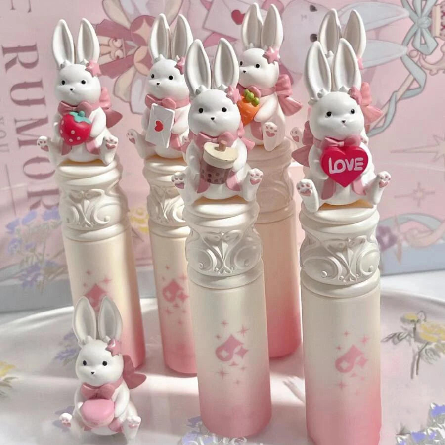 Cute Rumor Lip Mud Rabbit Lip Glazed Peach Naked Color Korean Makeup Matte Lipstick Gifts to Girlfriend Vegan Cosmetics