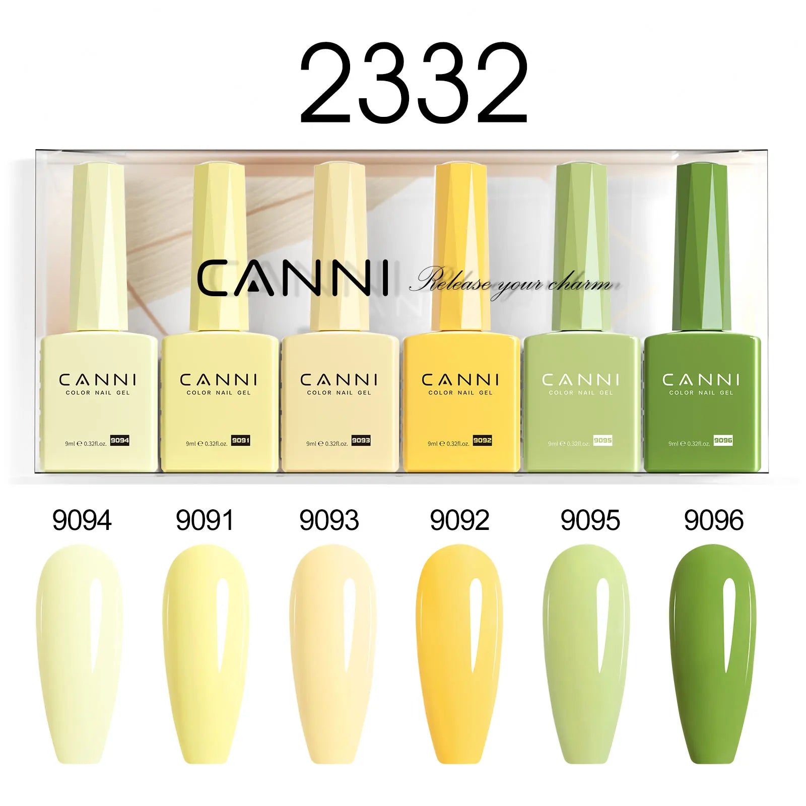 2/6pcs/kit CANNI HEMA FREE Nail Gel Polish Kit Gorgeous Color Beautiful Semi Permanent Gorgeous Full Coverage Soak off UVLED Gel